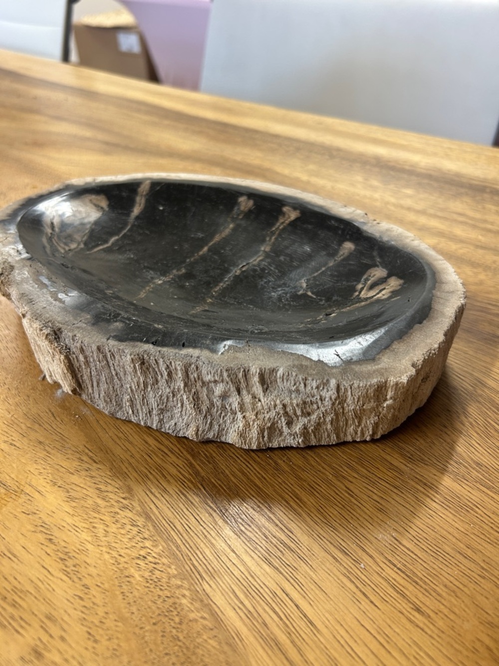 Petrified Wood Decorative Bowl - Picture 15 of 17